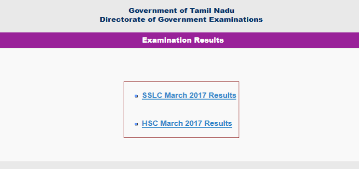 Tamil Nadu Class 10th Results